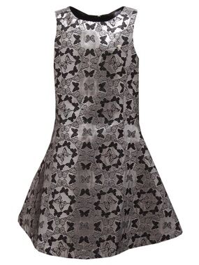 NWT Armani Junior Metallic Butterfly Jacquard Party Dress Girls Size 10A